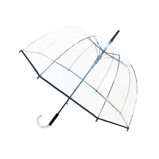 Picture of TRANSPARENT DOME UMBRELLA WITH BLACK TRIM